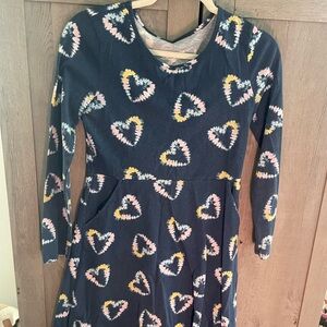 Wonder Nation White and Blue Fit and Flare Dress